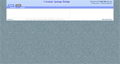 Desktop Screenshot of coloradospringsbridge.com